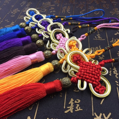 金边线带珠中国结小号挂件配件特色手工艺中国特色出国礼品送老外