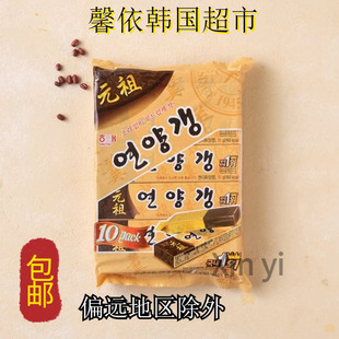 韩国进口零食 海太炼羊羹 红豆糕 羊羹点心零食小吃55g*10 包邮
