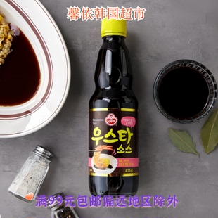 韩国进口食品不倒翁炸鸡酱猪排酱油乌斯塔酱海鲜蘸料海鲜汁415g