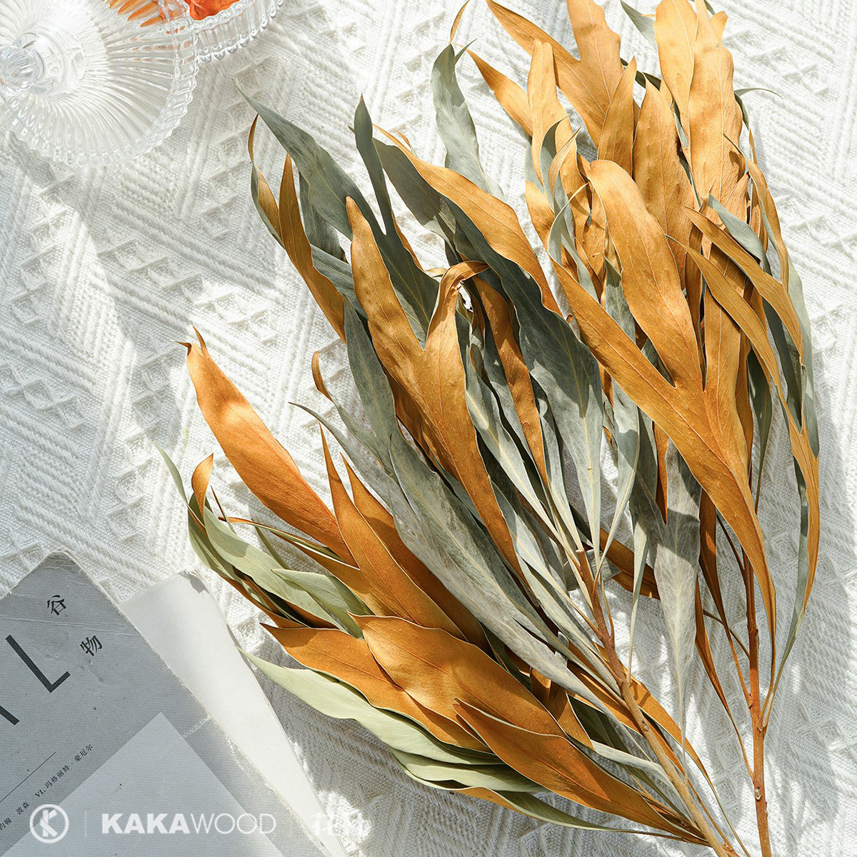 进口双面日式家具名宿天然干花