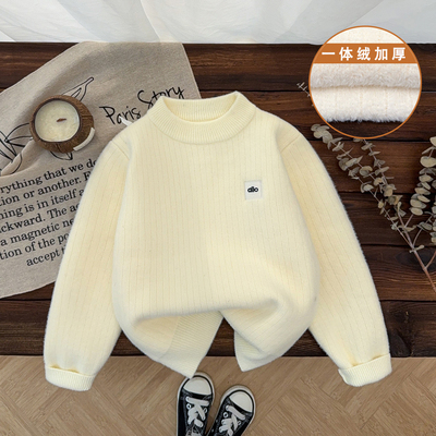 男童加绒毛衣儿童羊绒衫