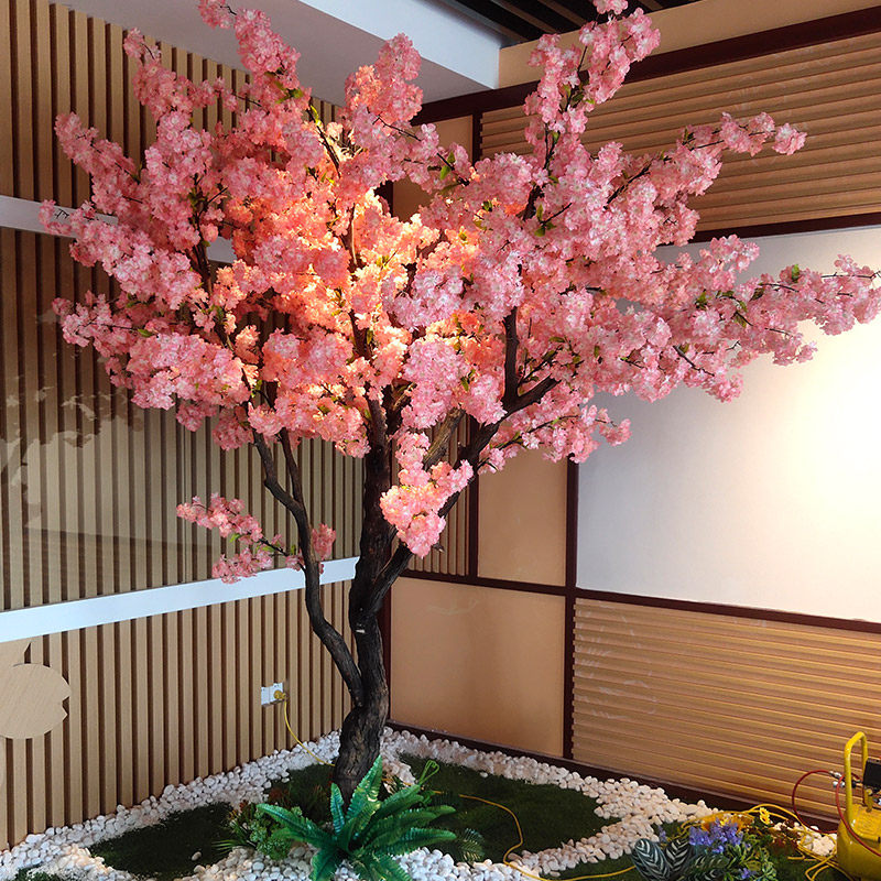仿真樱花树大型桃花树许愿树室内酒店商场装饰造景植物婚庆包邮