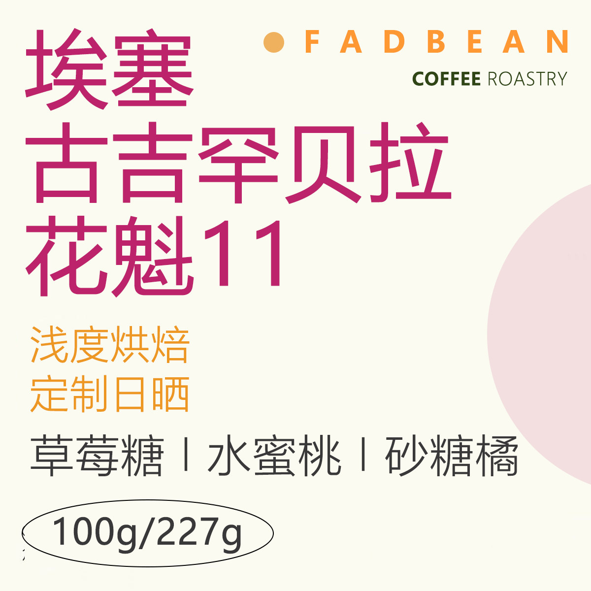 新产季花魁11花果调性单品100克