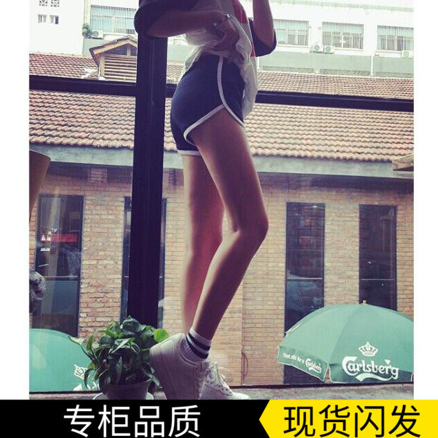 美国欧美风晨跑健身跑步拼色沙滩裤休闲健身瑜伽女士运动短裤,女装/女士精品,休闲裤,淘宝优惠券,粉丝福利购,淘宝优惠卷