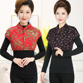 妈妈驼棉护肩中老年人女装 保暖睡觉马夹冬季 中年加厚居家坎肩马甲