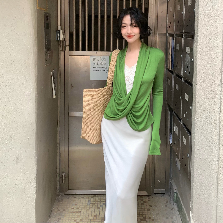酒午自制法式复古2025春夏季新款高腰显瘦垂坠感鱼尾包臀裙半身裙