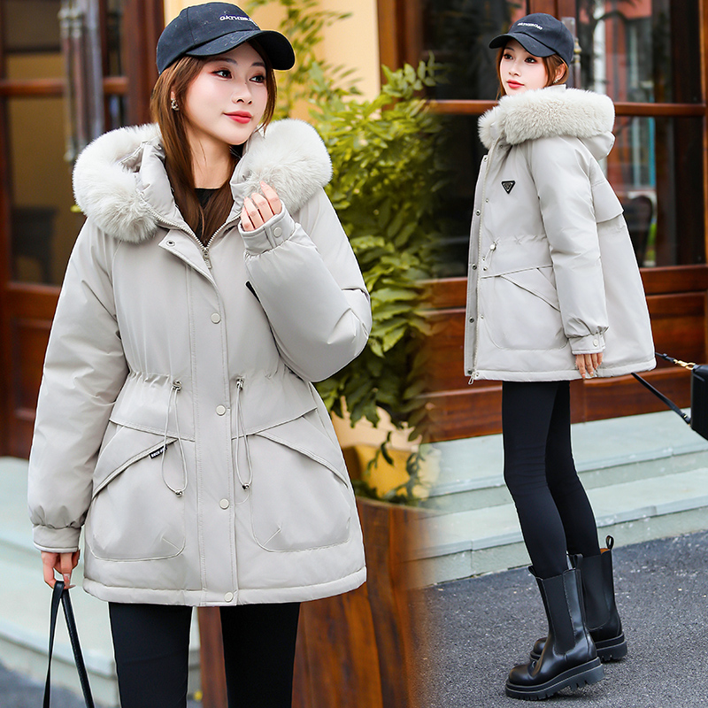 派克服女冬2025新款大毛领棉服女