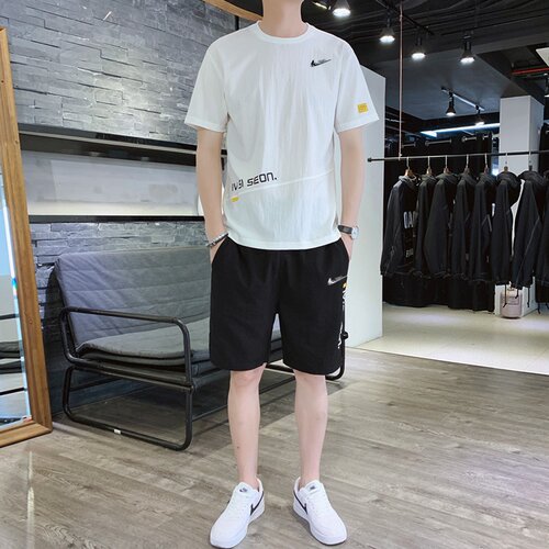 耐克顿男士夏季冰丝速干运动套装