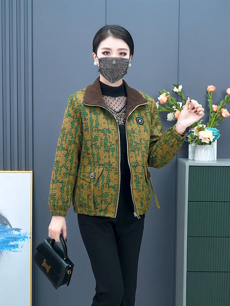 通勤常规翻领翻领外套女2