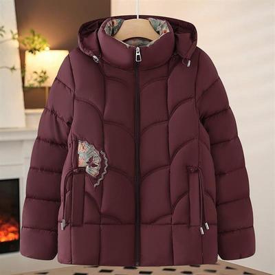 中老年人女冬装新中式加厚保暖妈妈羽绒棉服短款小个子秋冬上衣