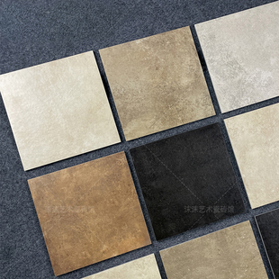 侘寂复古风做旧陶土红棕瓷砖300X300庭院仿古砖民宿阳台露台地砖