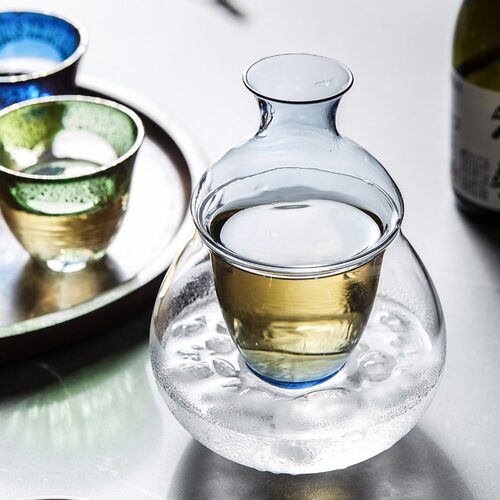 日本进口 东洋佐佐木 手工金箔品茗杯清酒杯茶具组合限定款冰酒壶