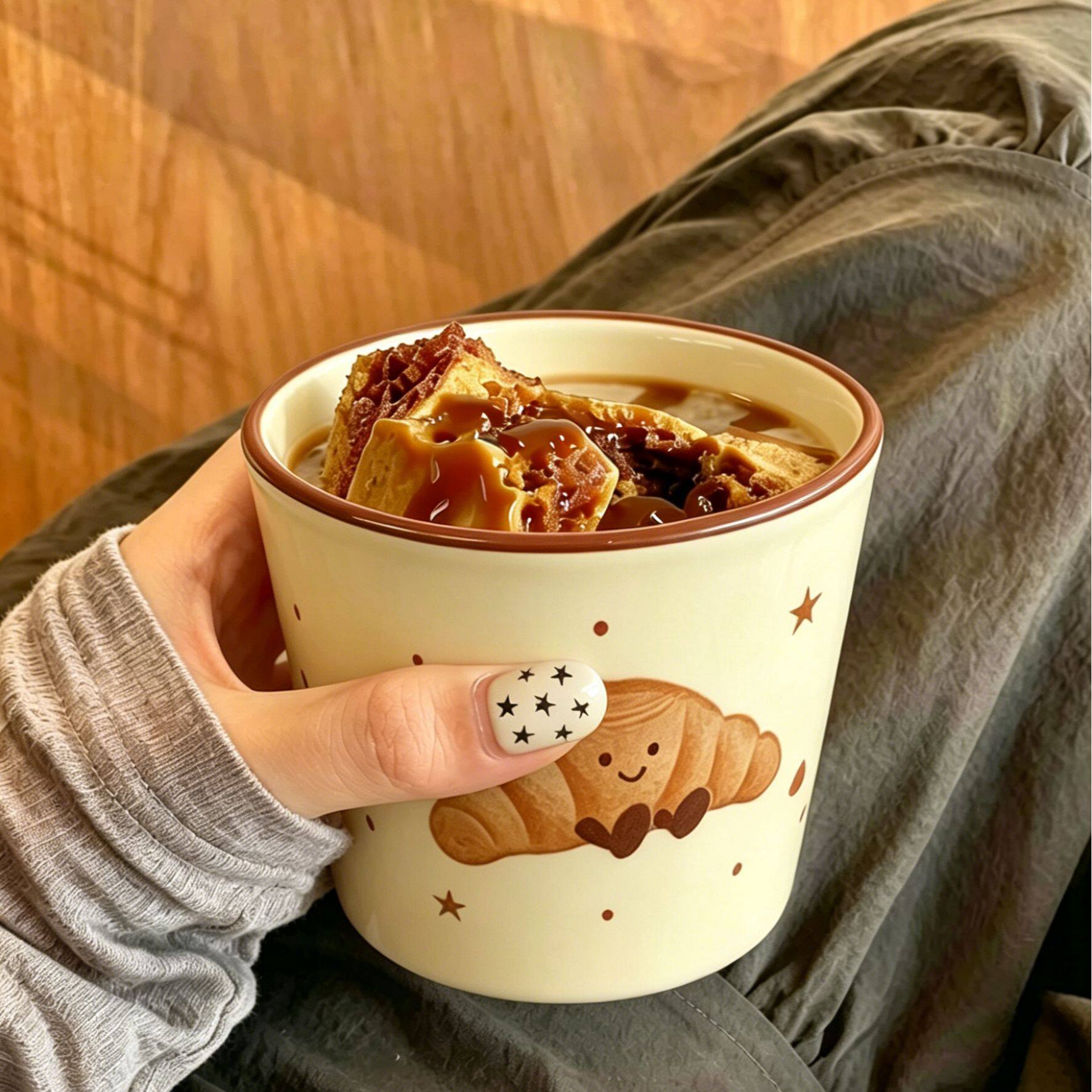 可爱水果马克杯咖啡杯家用陶瓷杯子喝水杯早餐杯牛奶杯茶杯随手杯
