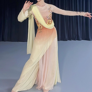 古典舞蹈服女寒依疏影同款舞台演出服新款艺考剧目表演服飘逸定制