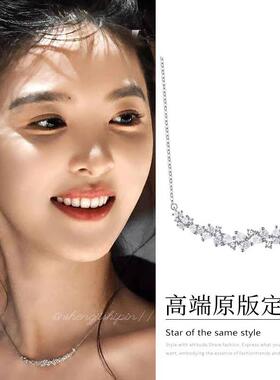 章若楠同款紫藤花项链气质简约锁骨链女款轻奢小众高级感2025新款