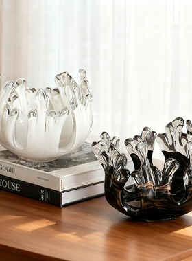 高级感壁龛开放格艺术品摆件酒店售楼处中古小众简约轻奢摆件