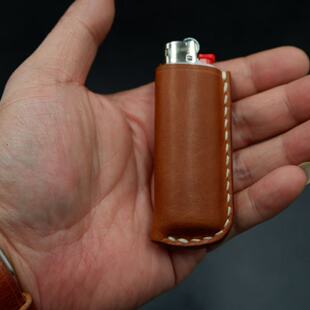 美国霍尔文horween cxl茶芯打火机皮套  bic 草蜢 cricket
