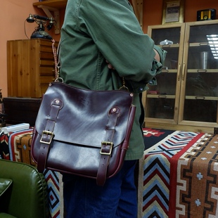 邮差包 马鞍包 机车包 美式 茶芯 美国霍尔文horween 复古 cxl