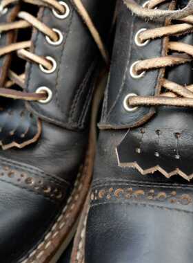 horween Cxl茶芯鞋舌鞋铲 小白 whites boots wesco 工装靴