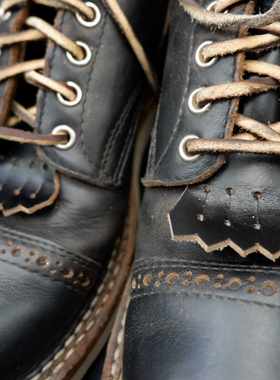 horween Cxl茶芯鞋舌鞋铲 小白 whites boots wesco 工装靴