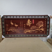 祝寿贺寿牌匾老人生日礼物福寿贺匾木雕刻匾额福如东海寿比南山