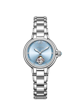 专柜同款飞亚达柿柿如意表镂空机械表时尚女表夜光轻奢腕表865022