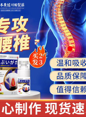 日本技术腰椎部位型喷剂腰间盘不适冷敷凝胶护腰理疗喷雾买2送1