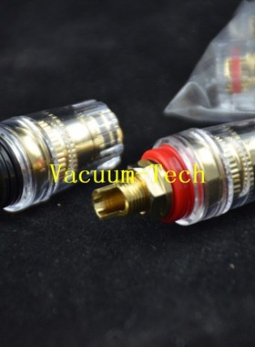 Vacuum-Tech纯铜镀金接线柱 水晶接线柱 音响功放 透明接线柱