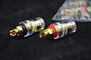 Vacuum-Tech纯铜镀金接线柱 水晶接线柱 音响功放 透明接线柱