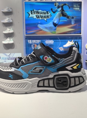 斯凯奇儿童运动鞋2025秋季新款闪灯儿童运动鞋休闲400151L