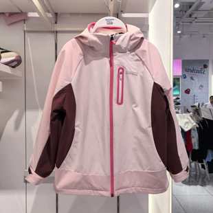 摇粒绒三合一外套 女童运动冲锋衣 P126G004 新款 斯凯奇儿童26春季