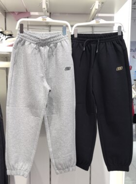 斯凯奇儿童儿童26春季新款男童时尚百搭运动休闲卫裤长裤L126B020