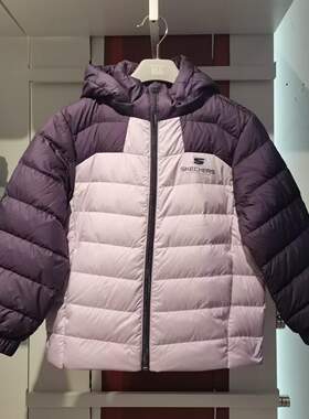 斯凯奇儿童2026秋冬季新款女童轻薄时尚休闲羽绒服P426G040