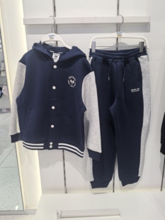 套装 斯凯奇儿童2025新款 长裤 棒球服外套 L325B025 男童运动套装