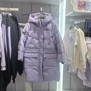 鹅绒服保暖外套P425G032 滑雪系列女童长款 斯凯奇儿童2025冬季 新款