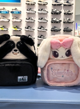 斯凯奇儿童25新款儿童可爱熊猫双肩包书包背包L425K064/L425G044