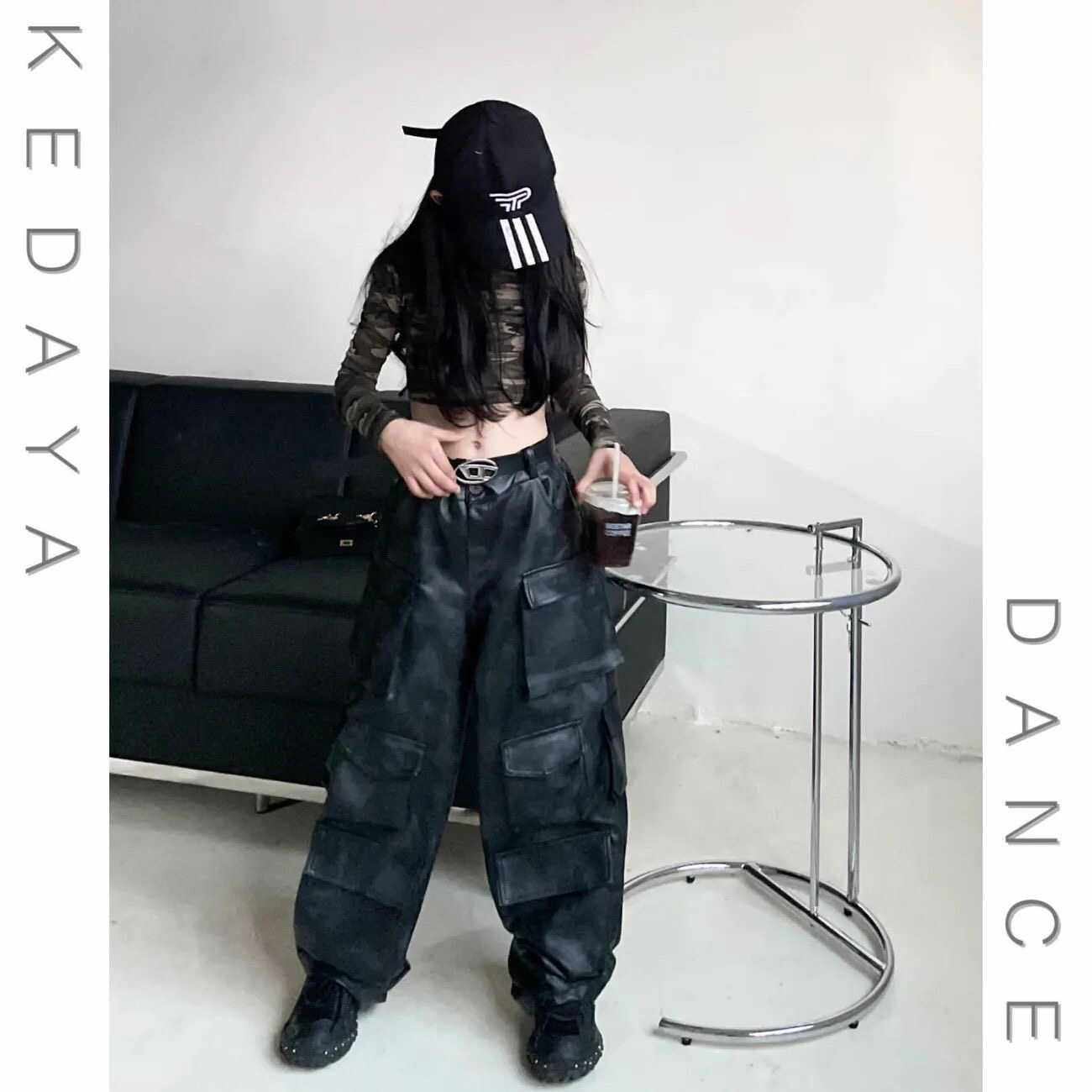 2025秋冬新款童装甜酷女童美拉德帅气工装皮裤美式休闲长裤子潮,童装/婴儿装/亲子装,儿童演出服,淘宝优惠券,粉丝福利购,淘宝优惠卷