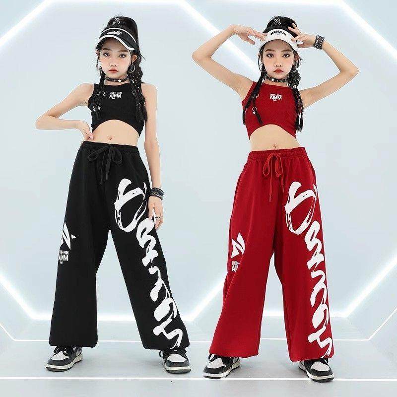 套装紧身海浪背心街舞表演出服