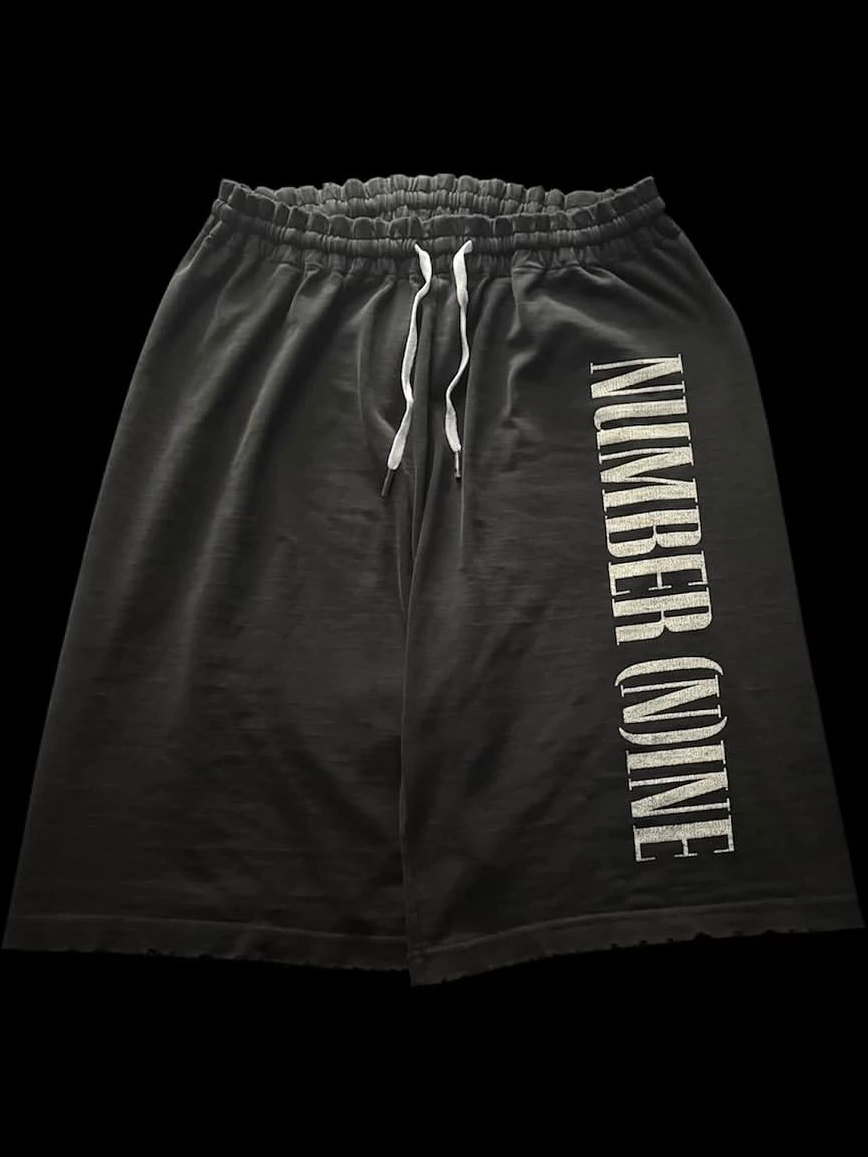 thumbnail for Independent Number(N)ine SS06 Spell Out Shorts Alphabet Shorts Cropped Pants