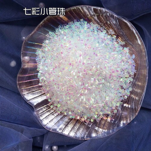 管珠泥手作球材料装饰物饰品起泡胶散珠称斤史莱姆填充物镀彩幻彩