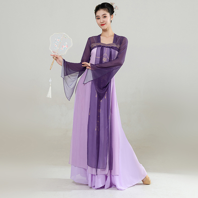 汉唐舞蹈服古典舞舞蹈服女飘逸仙