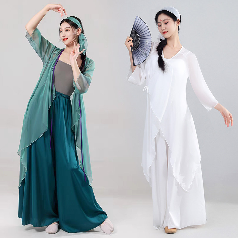 古典舞蹈服飘逸女纱衣仙中国风演出服古风青蛇白蛇前世今生舞蹈服