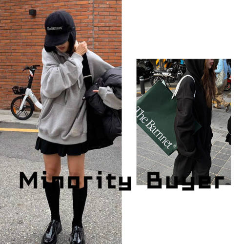 现货 买手店 The Barnnet 25新款连帽卫衣宽松百搭长袖上衣女