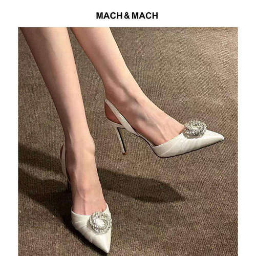 Mach & Mach 25春夏新款法式时尚百搭尖头高跟鞋