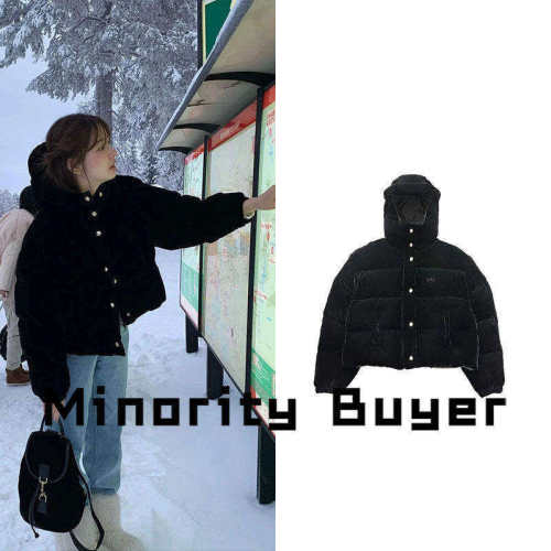 现货 买手店 The Barnnet 八奶小众通勤白鹅绒连帽羽绒服短款外套