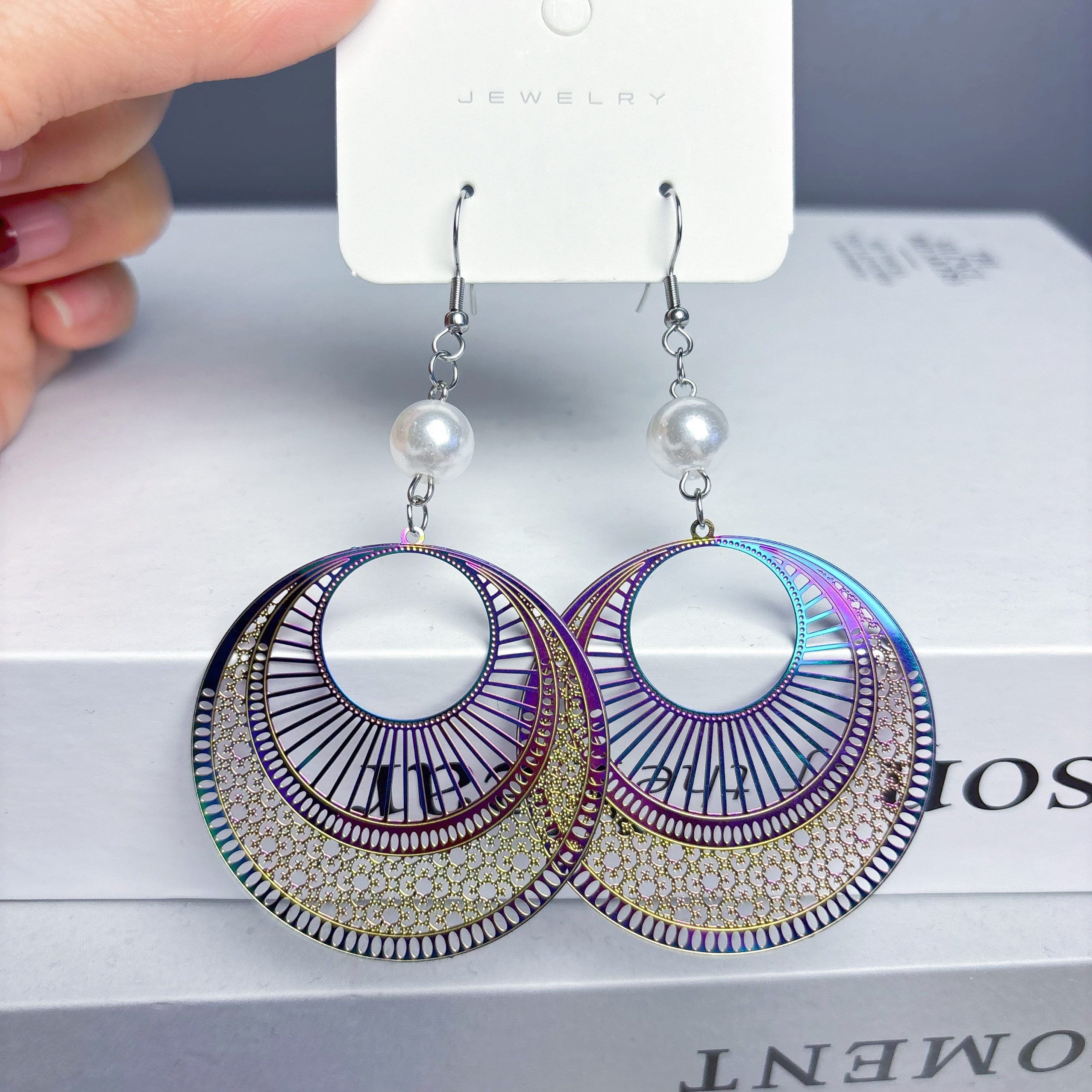 复古耳环wish热销新款手工制作金丝线缠绕合金耳环女