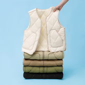 2025新款 儿童羽绒棉马甲轻薄校服内穿男女中大童加绒保暖坎肩背心
