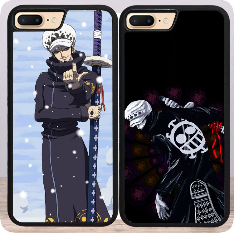 海贼王路飞iphoneX手机壳玻璃7/8适用plus特拉法尔加罗/柯拉松