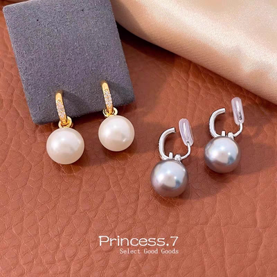 施家珍珠耳夹无耳洞气质轻奢温柔