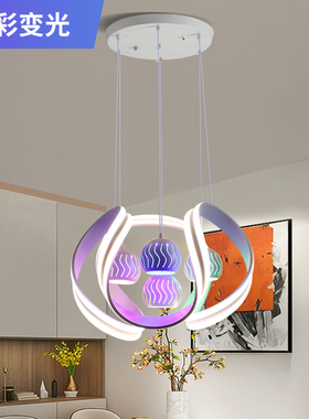 2022新款餐厅灯吊灯现代简约大气吧台灯公寓客厅灯奶茶店创意吊灯